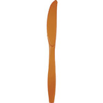 Touch of Color Pumpkin Spice Orange Premium Plastic Knives - 24ct.