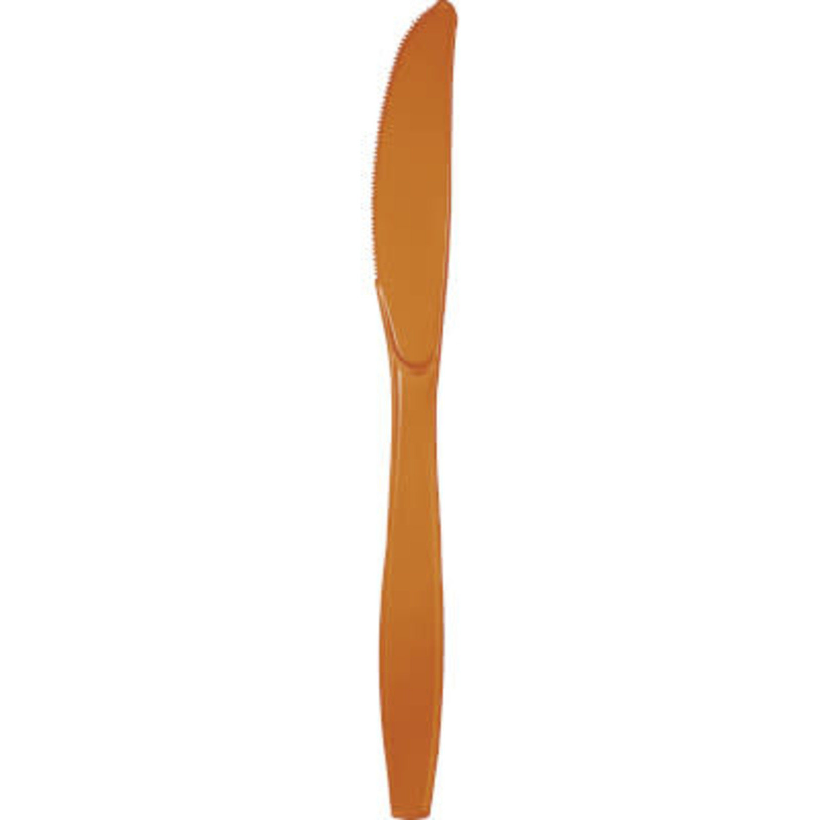 Touch of Color Pumpkin Spice Orange Premium Plastic Knives - 24ct.
