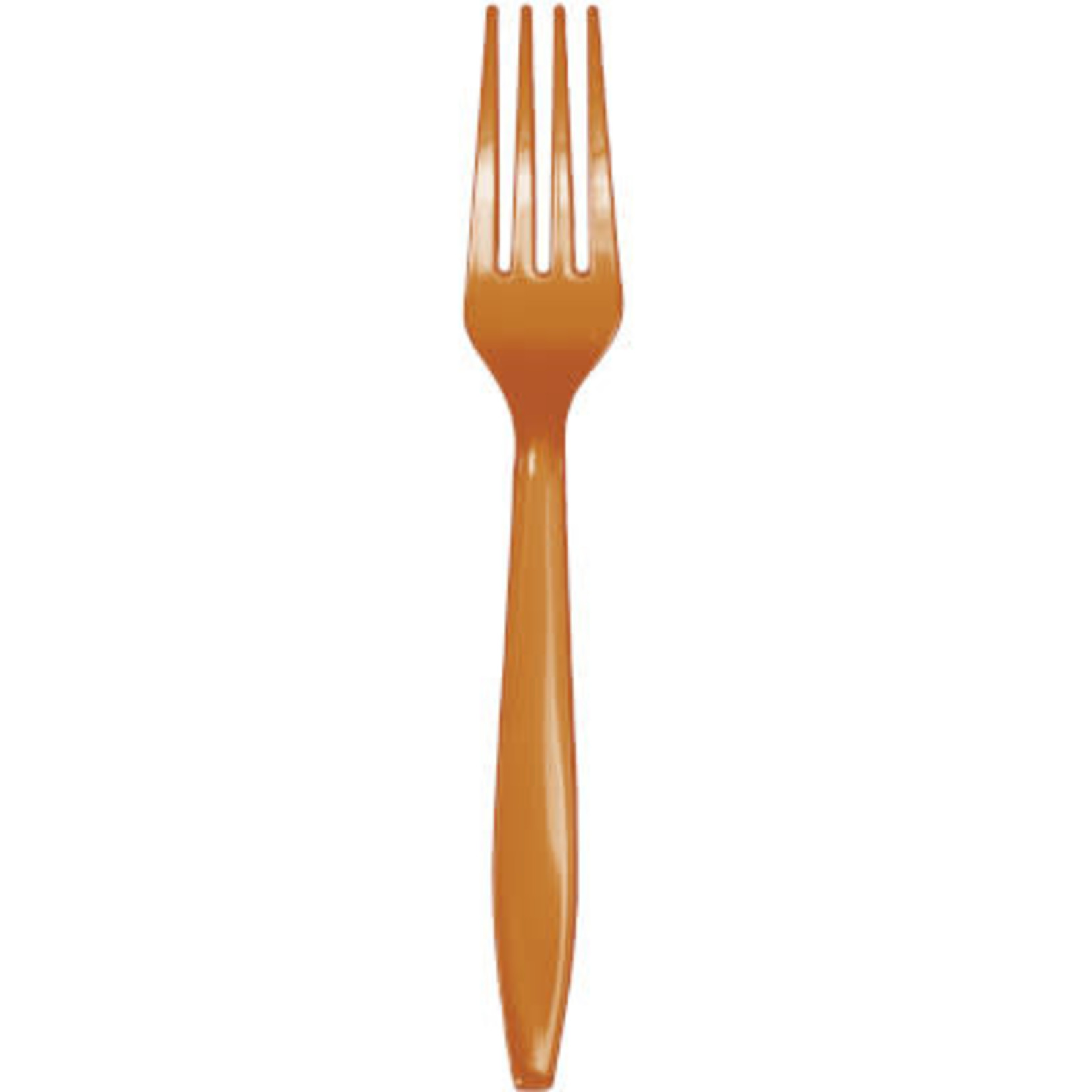 Touch of Color Pumpkin Spice Orange Premium Plastic Forks - 24ct.