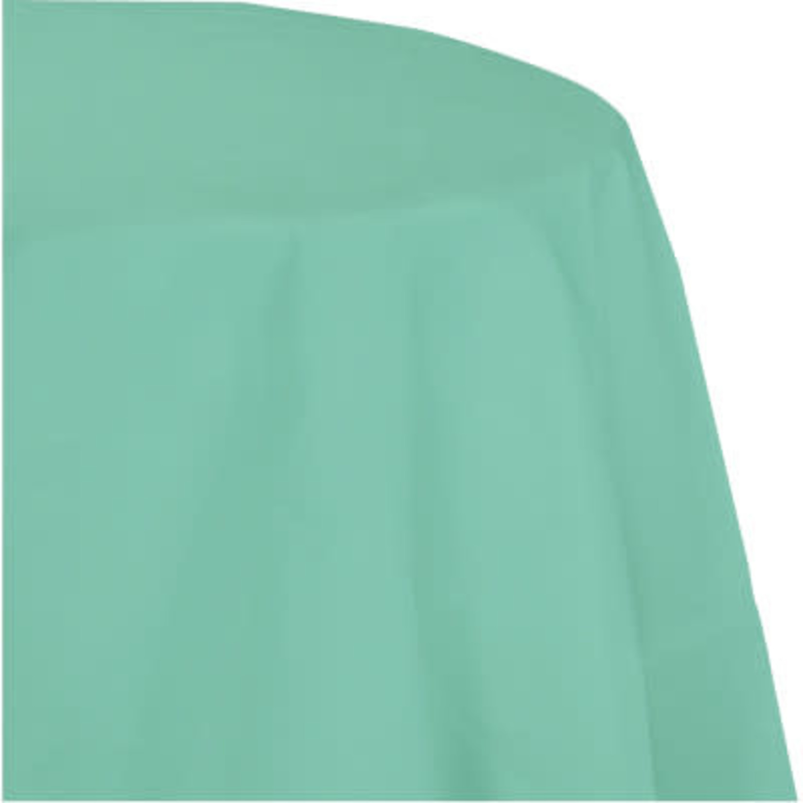 Touch of Color 82" Mint Green Plastic-Lined Round Tablecover - 1ct.