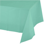 Touch of Color Mint Green Plastic Rectangle Tablecover - 54" x 108"