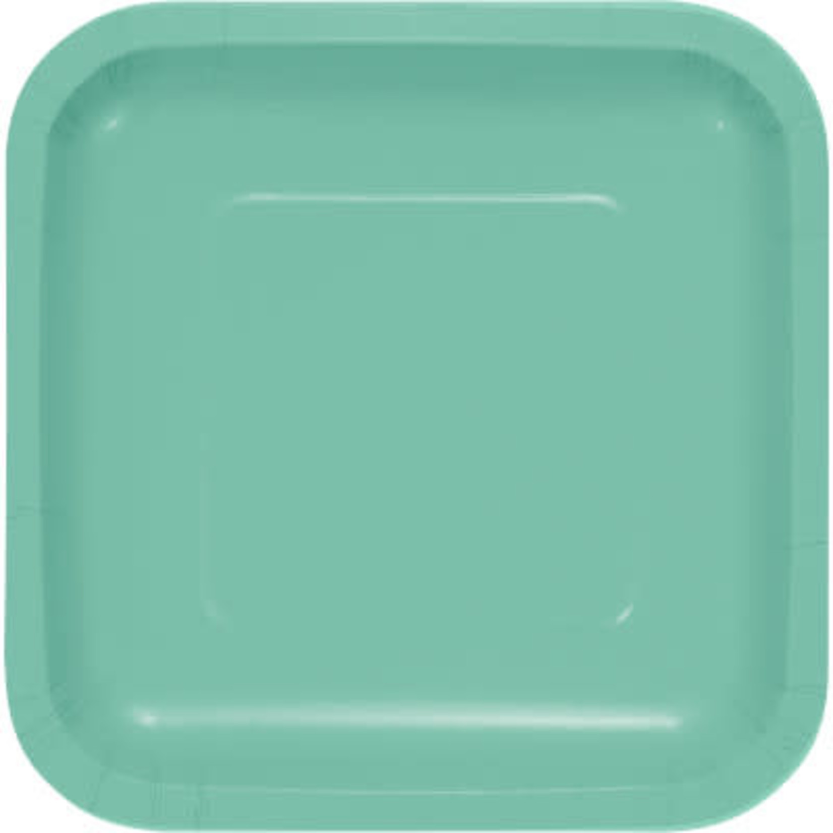 Touch of Color 7" Mint Green Square Paper Plates - 18ct.