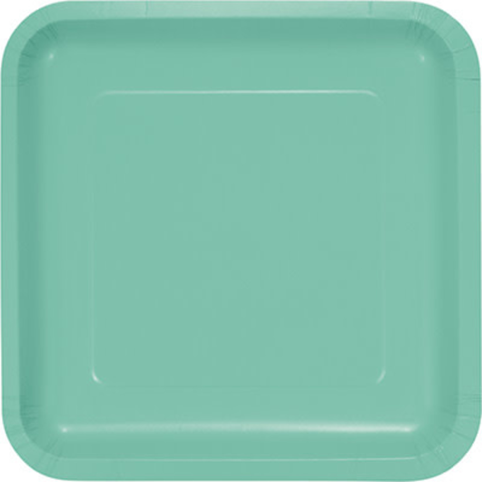 Touch of Color 9" Mint Green Square Paper Plates - 18ct.