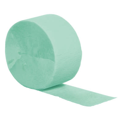 81' Roll Green Crepe Paper Streamer