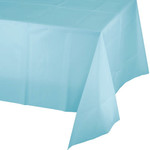 Touch of Color Pastel Blue Plastic Rectangle Tablecover - 54" x 108"