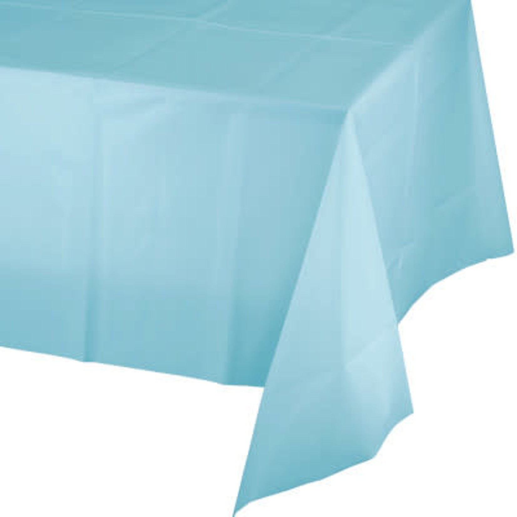Touch of Color Pastel Blue Plastic Rectangle Tablecover - 54" x 108"