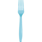 Touch of Color Pastel Blue Premium Plastic Forks - 24ct.