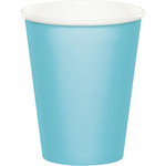 Touch of Color 9oz. Pastel Blue Hot/Cold Paper Cups - 24ct.