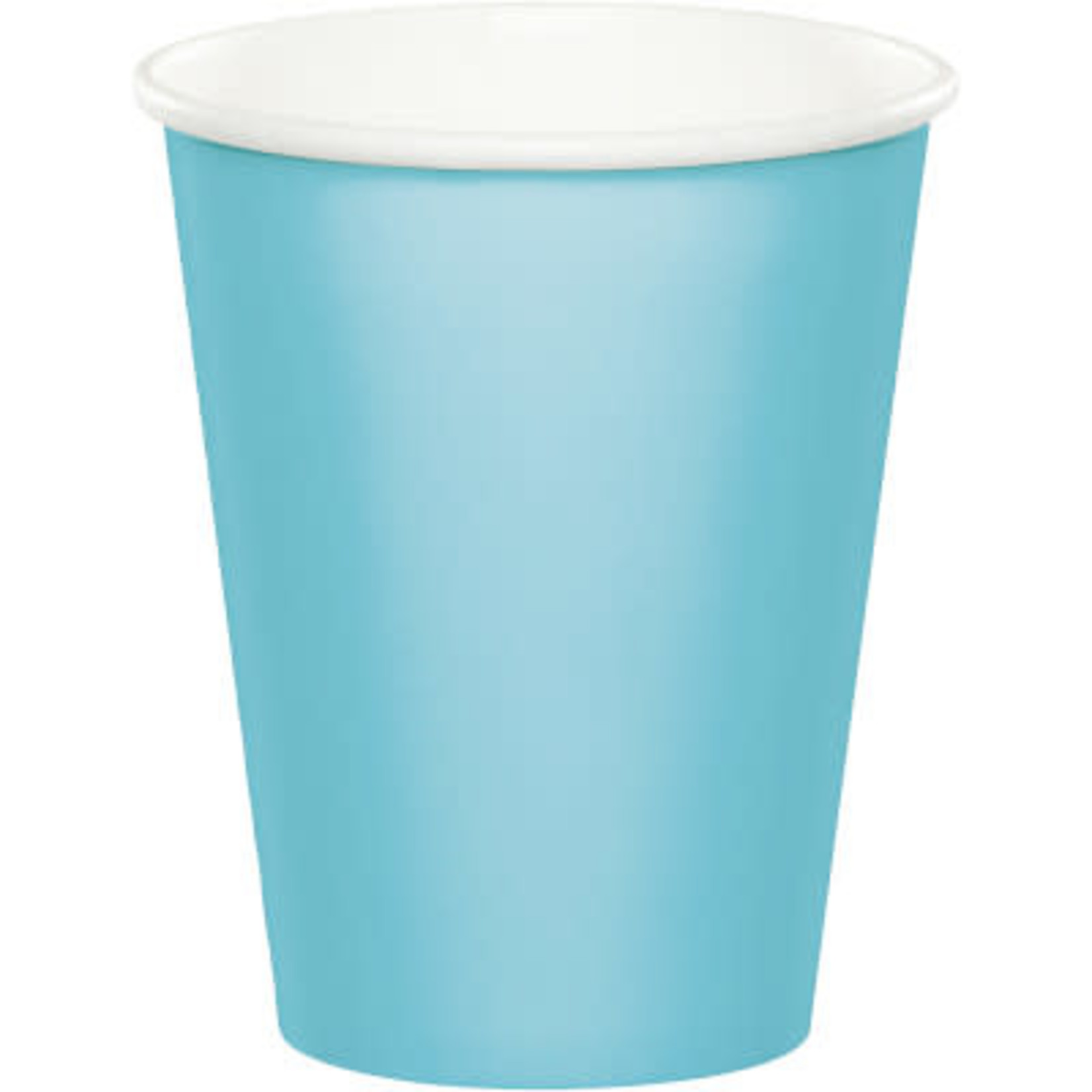 Touch of Color 9oz. Pastel Blue Hot/Cold Paper Cups - 24ct.