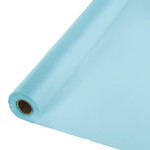 Touch of Color 100' Pastel Blue Plastic Tablecover Roll