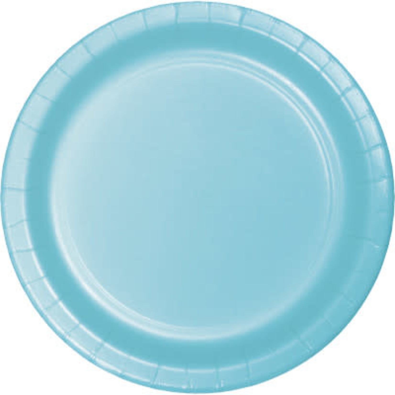 Touch of Color 10" Pastel Blue Paper Banquet Plates - 24ct.