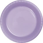 Touch of Color 10" Lavender Plastic Banquet Plates - 20ct.
