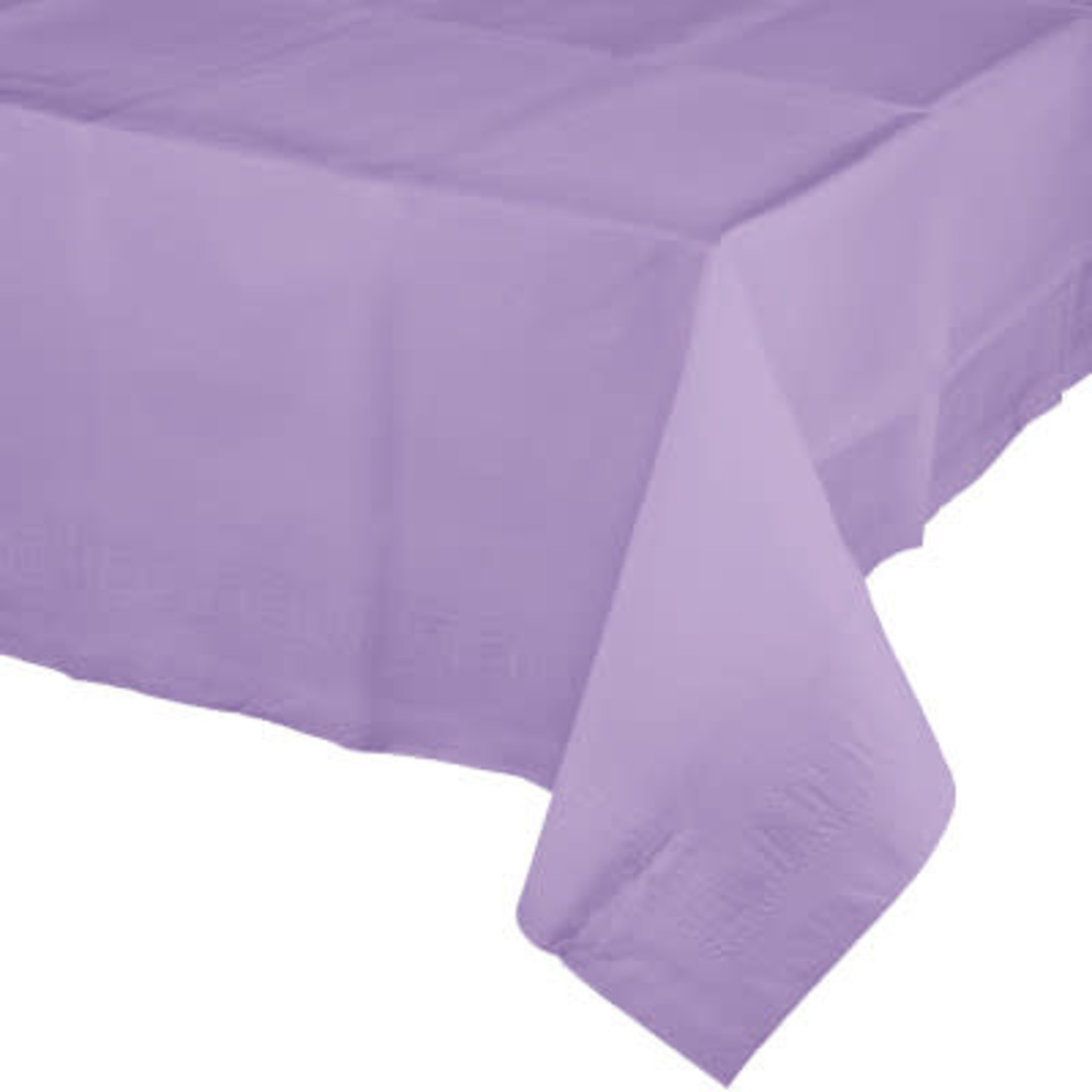 Touch of Color Lavender Plastic- Lined Rectangle Tablecloth - 54" x 108"