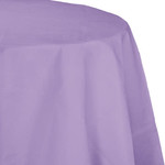 Touch of Color 82" Lavender Plastic-Lined Paper Round Tablecover - 1ct.