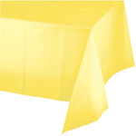 Touch of Color Mimosa Yellow Plastic Rectangle Tablecloth - 1ct. (54" x 108")