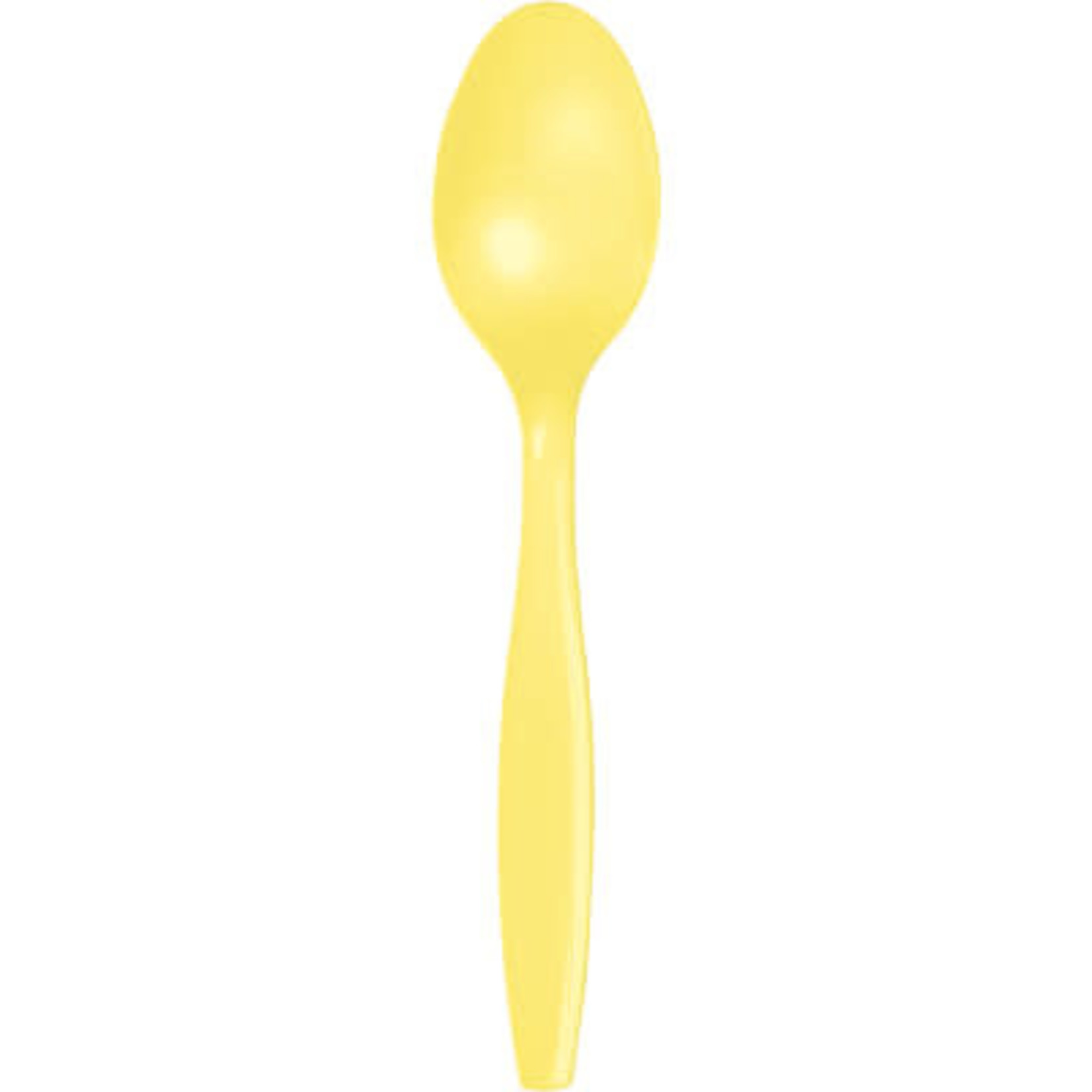 Touch of Color Mimosa Yellow Premium Plastic Spoons - 24ct.
