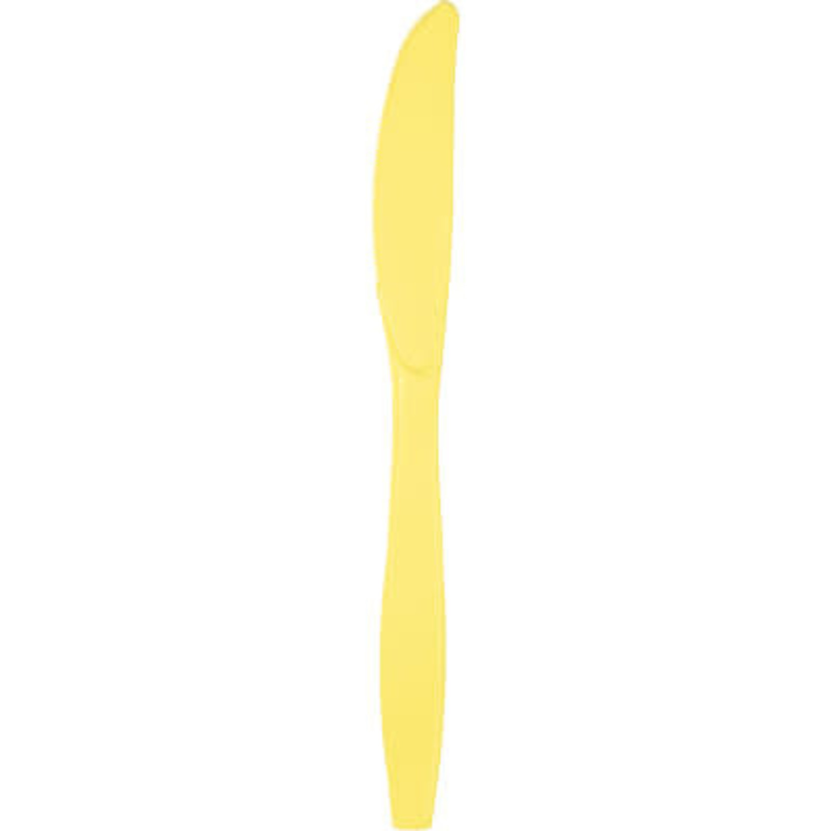 Touch of Color Mimosa Yellow Premium Plastic Knives - 24ct.