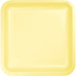 Touch of Color 7" Mimosa Yellow Square Paper Plates - 18ct.