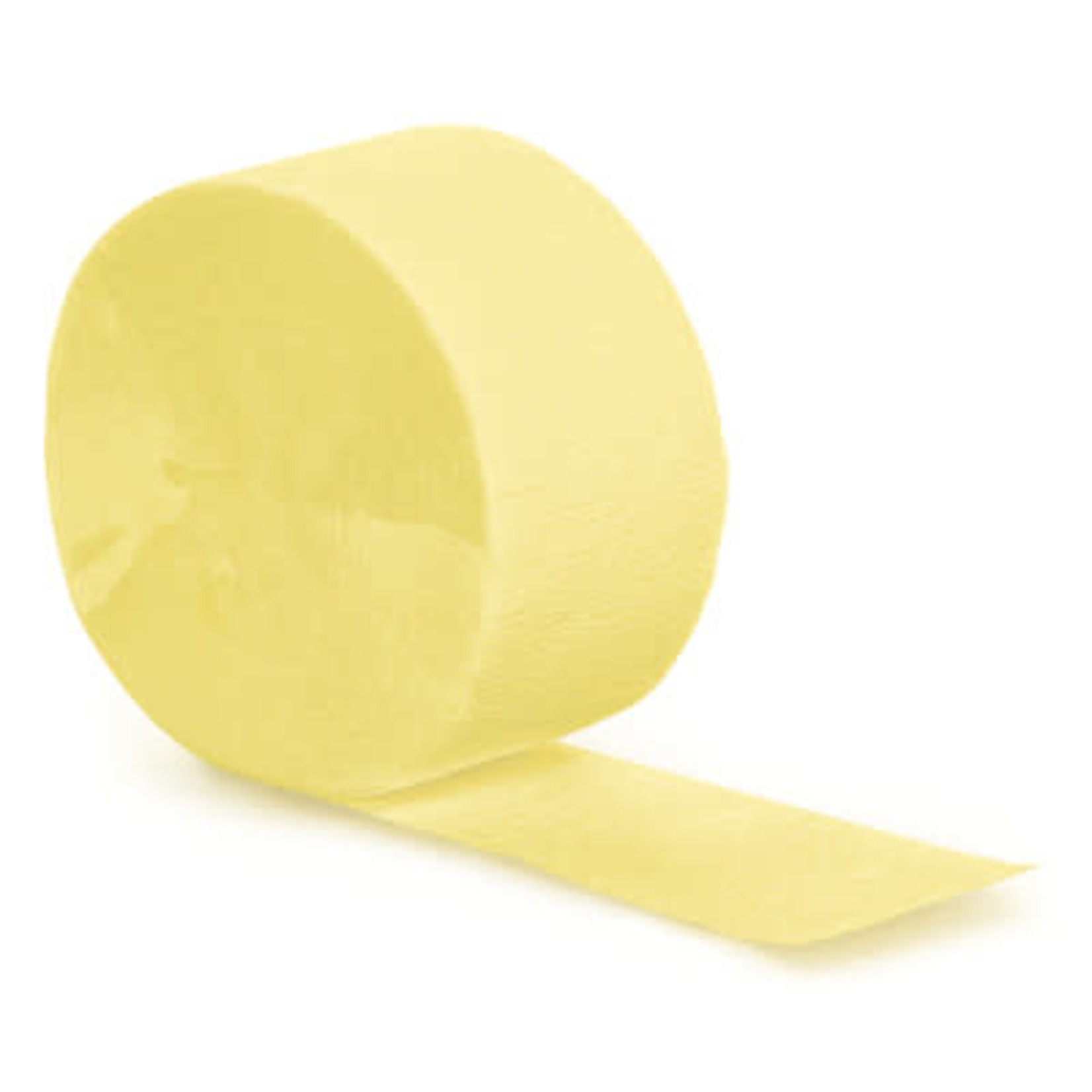 Touch of Color 81' Mimosa Yellow Crepe Paper Streamer