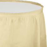 Touch of Color 14' Ivory Tableskirt - 1ct. ( 29' x 14' )