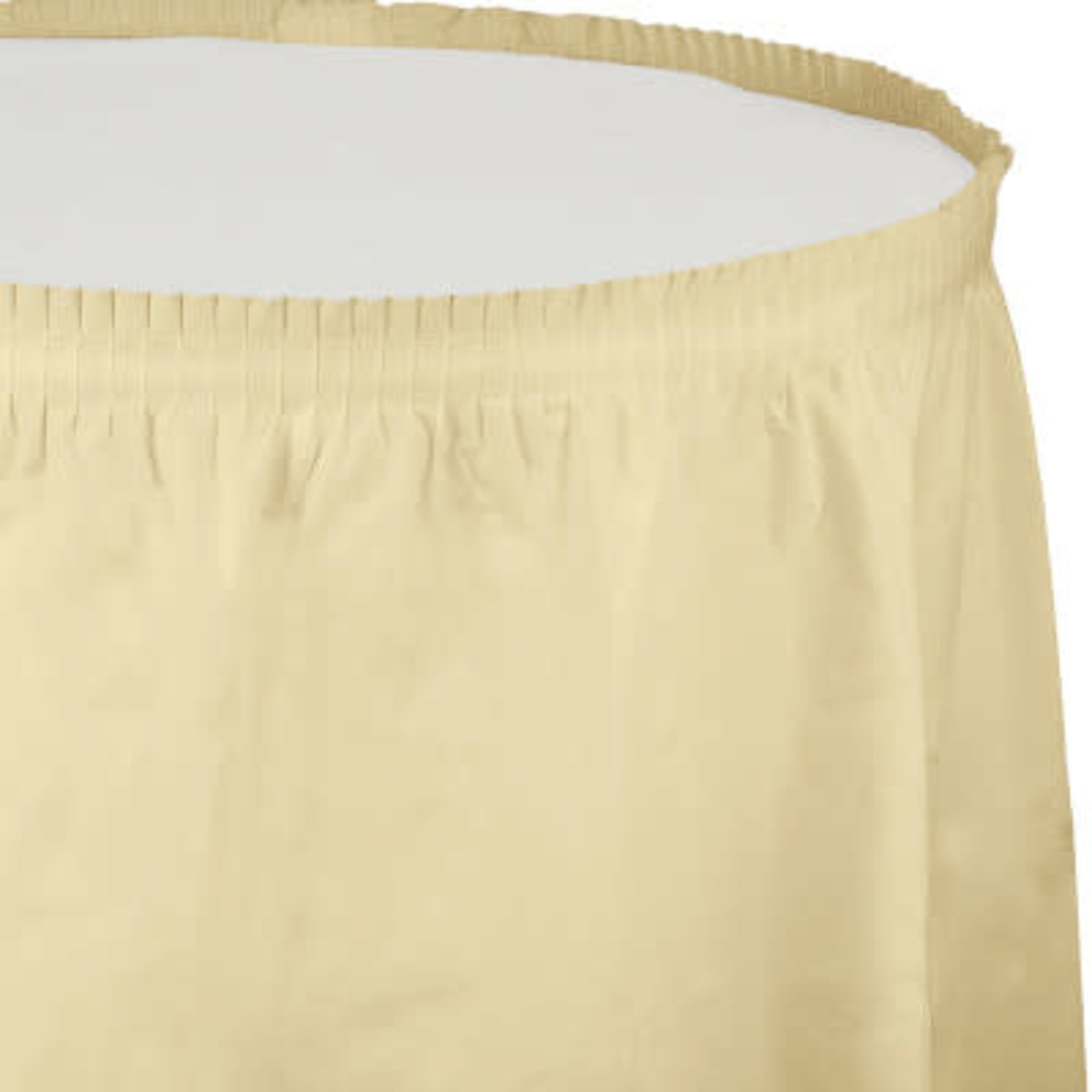 Touch of Color 14' Ivory Tableskirt - 1ct. ( 29' x 14' )