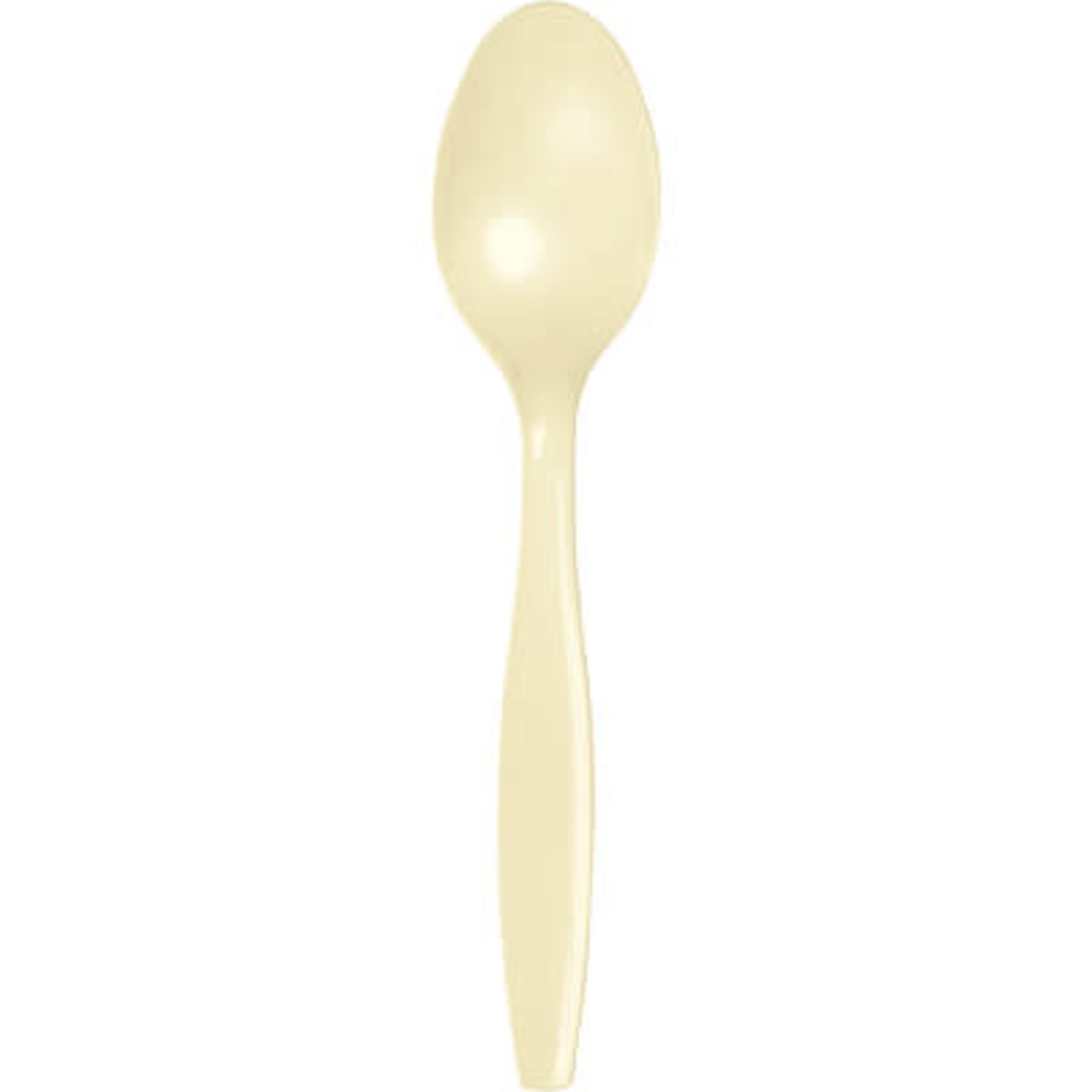 Touch of Color Ivory Premium Plastic Spoons - 24ct.