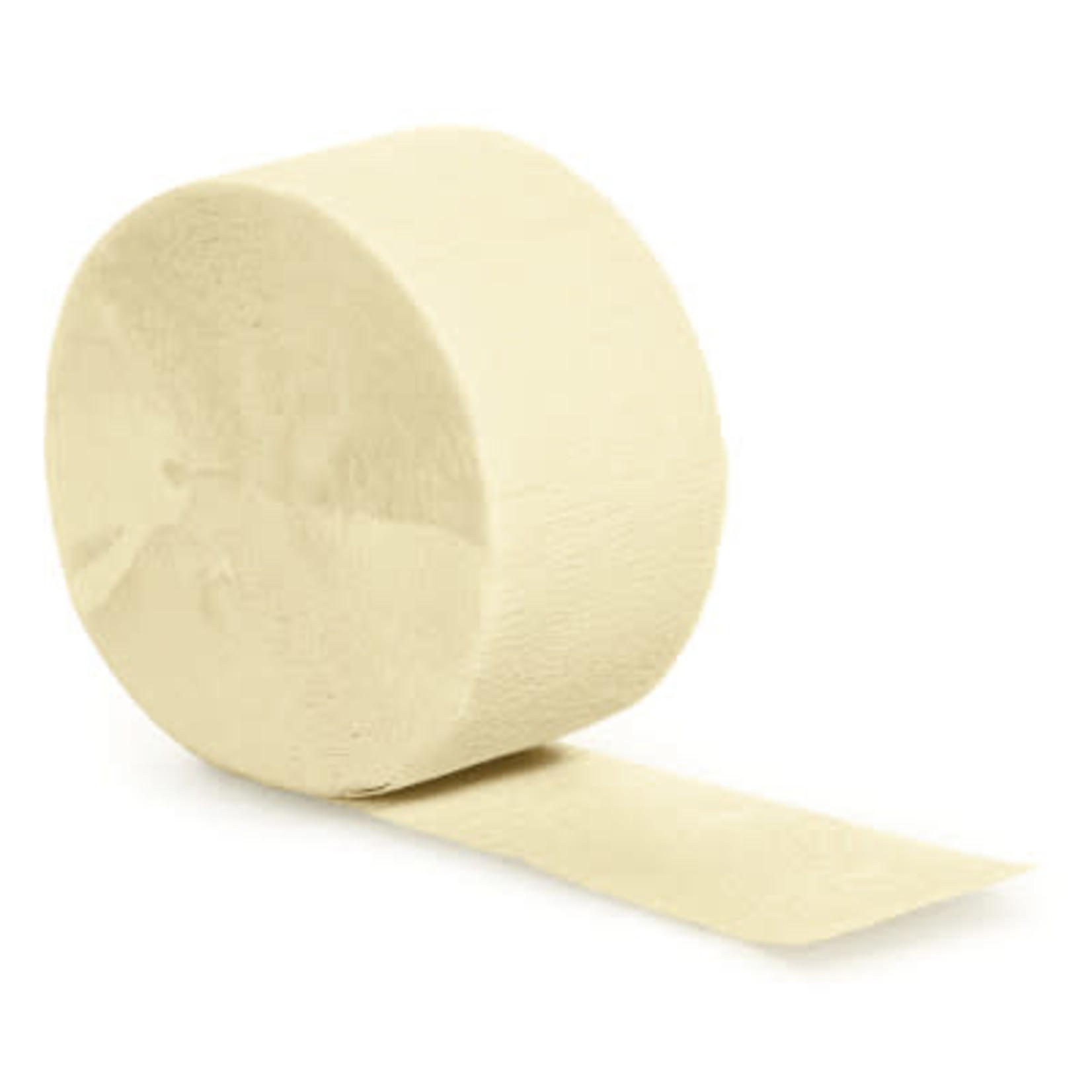 Touch of Color 81' Ivory Crepe Paper Streamer