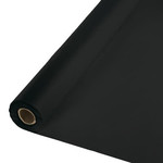 Touch of Color 100' Black Velvet Plastic Tablecover Roll - 1ct.