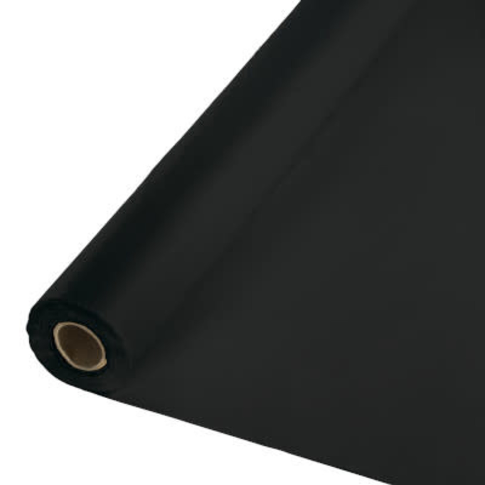 Touch of Color 100' Black Plastic Tablecover Roll - 1ct.