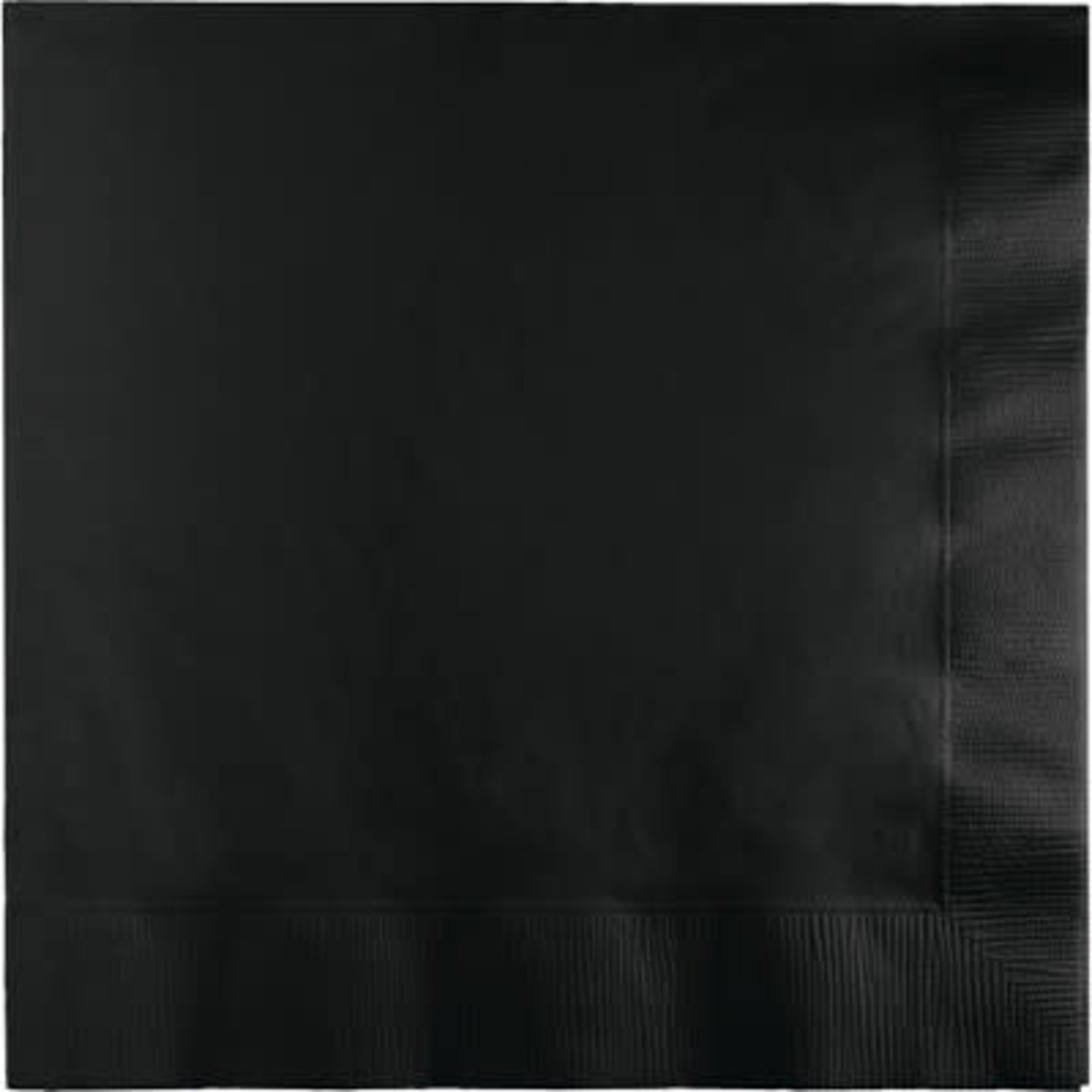 Touch of Color Black 2-Ply Beverage Napkins - 50ct.