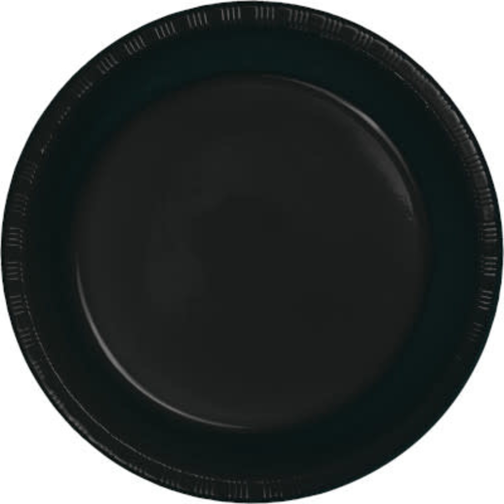 Touch of Color 7" Black Plastic Plates - 20ct.