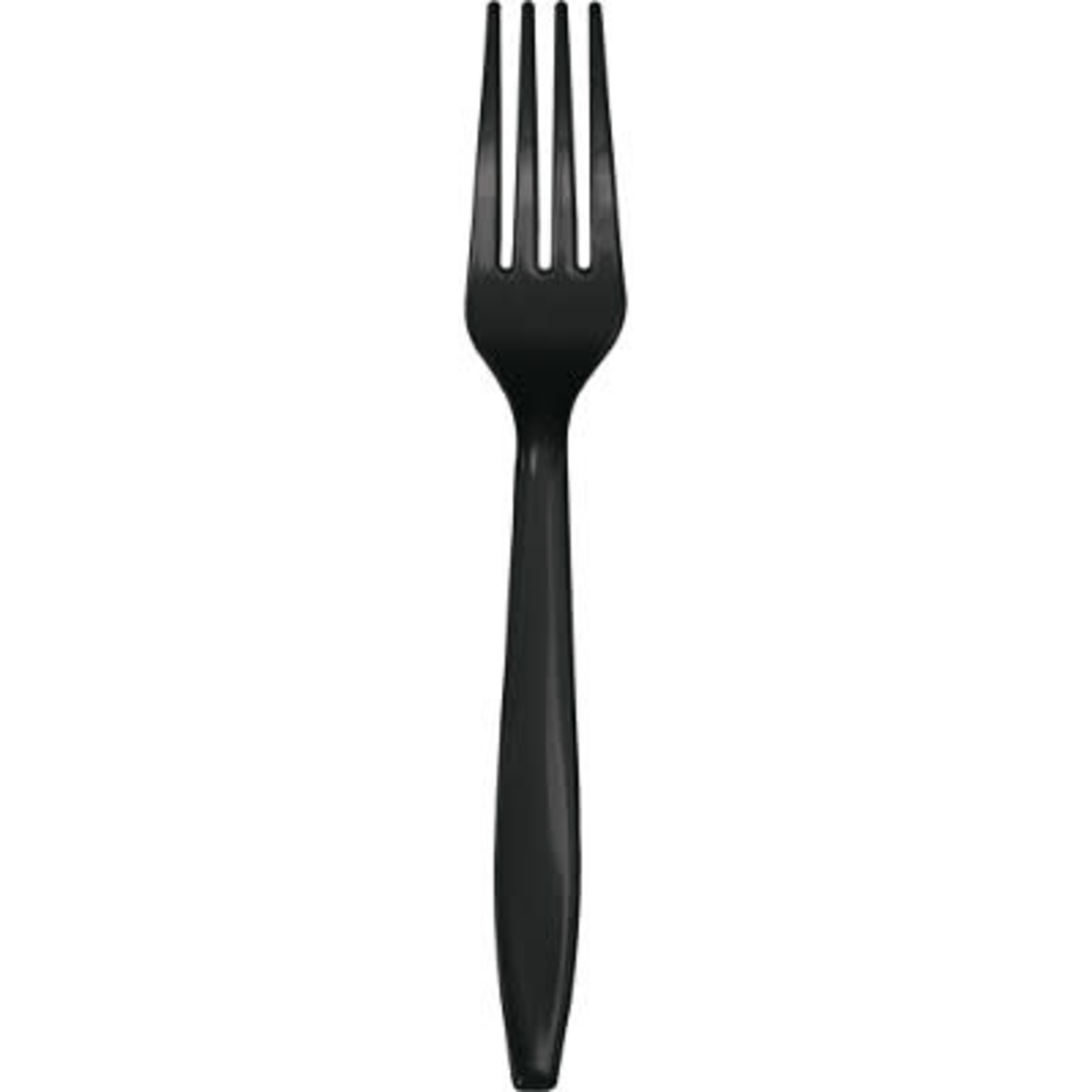Touch of Color Black Premium Plastic Forks - 24ct.