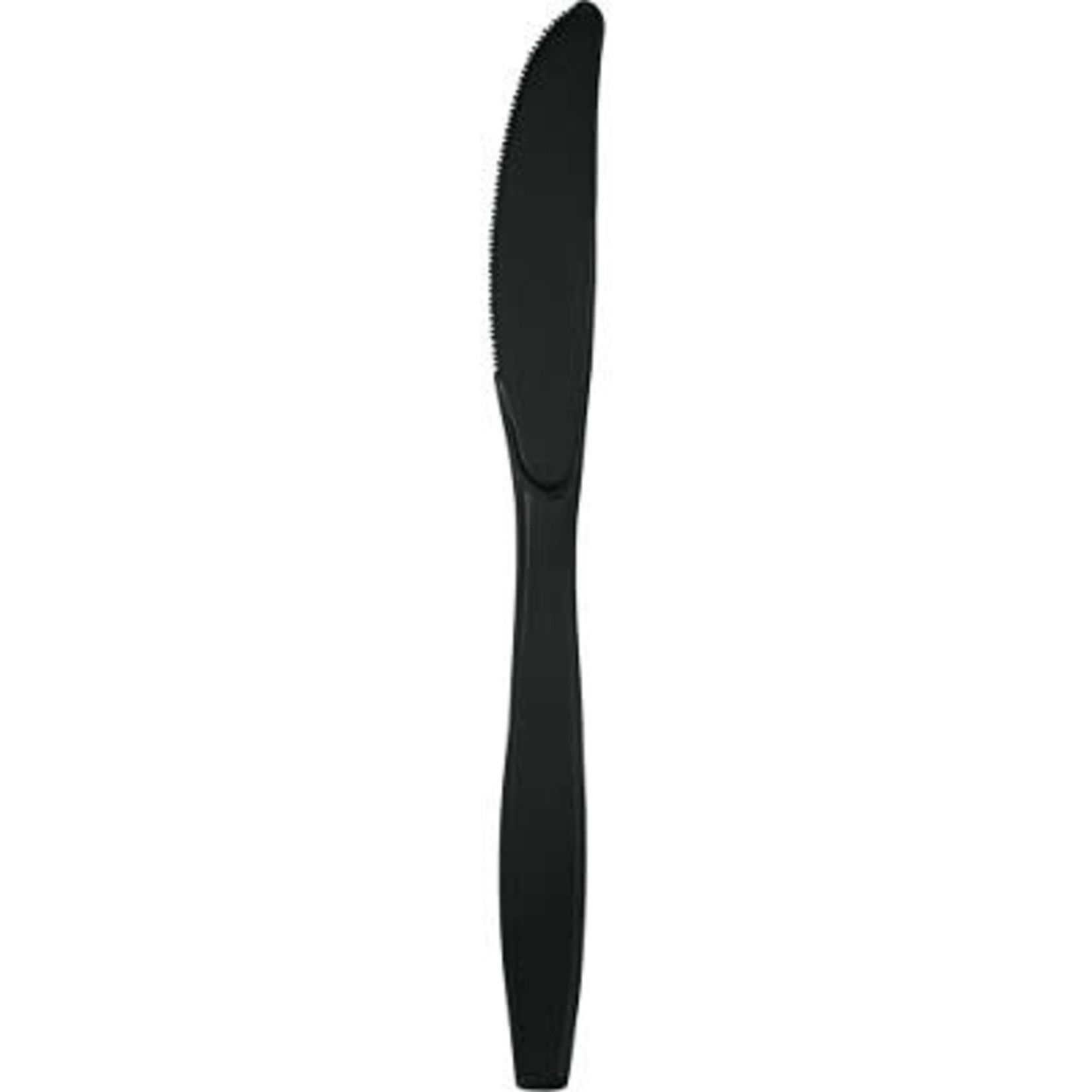 Touch of Color Black Premium Plastic Knives - 24ct.