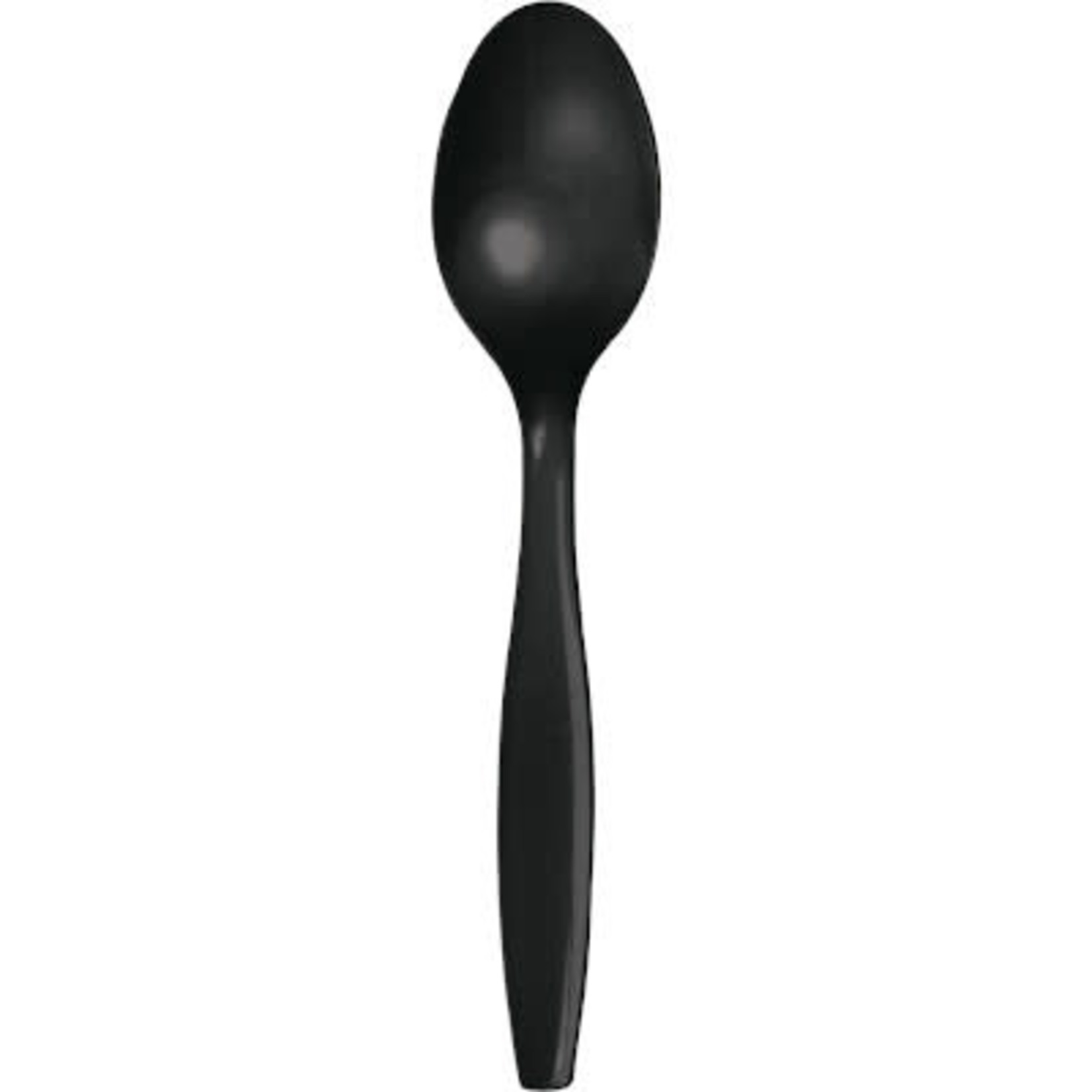 Touch of Color Black Premium Plastic Spoons - 24ct.