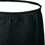 Touch of Color 29"x14" Black Velvet Plastic Tableskirt - 1ct.