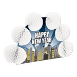 Beistle Happy New Year 3-D Centerpiece - 10" x 6"