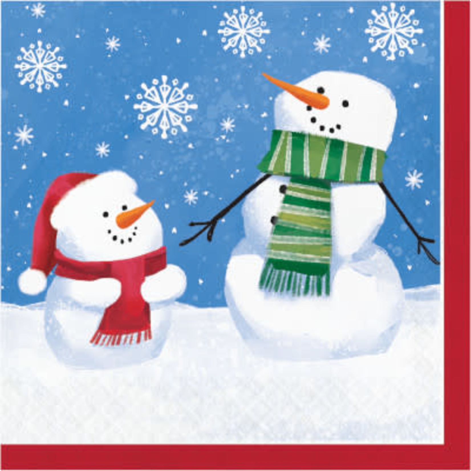 Creative Converting Smiling Snowmen Lunch Napkins - 16ct.