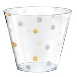 Amscan Gold & Silver Confetti 9oz Tumbler