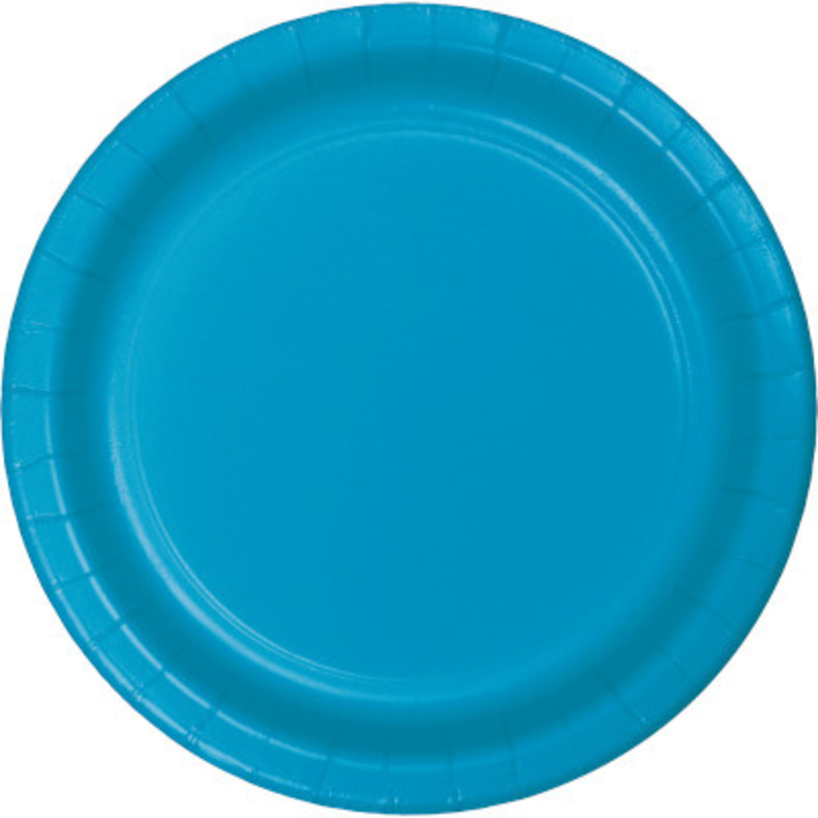 Touch of Color 7" Turquoise Blue Paper Plates - 24ct.