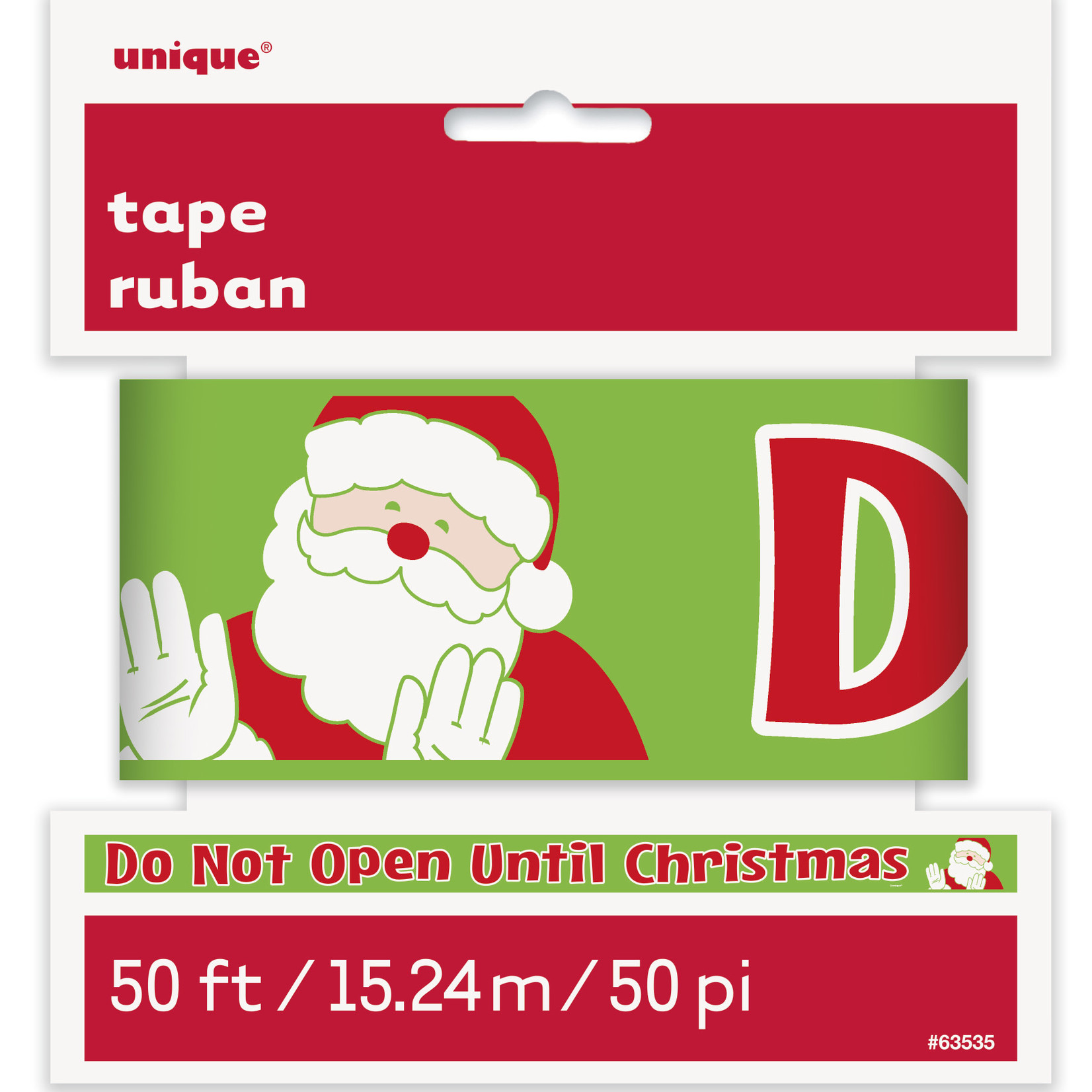 unique 'Do Not Open Till Christmas' Party Tape - 50'