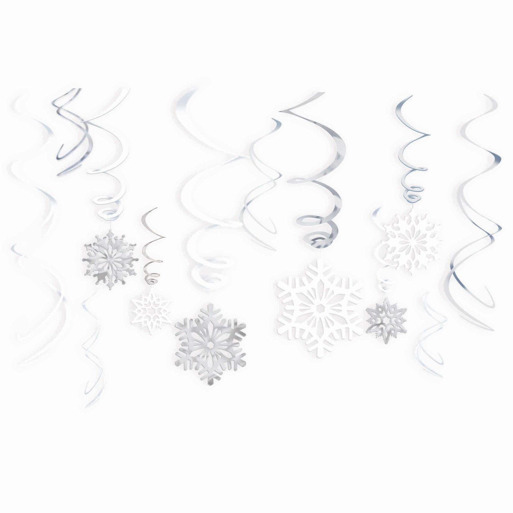 Amscan Snowflake Hanging Swirls - 12ct.