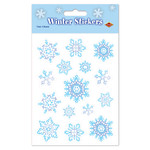 Beistle Snowflake Stickers - 4 sheets