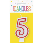 unique Birthday Number Candle #5