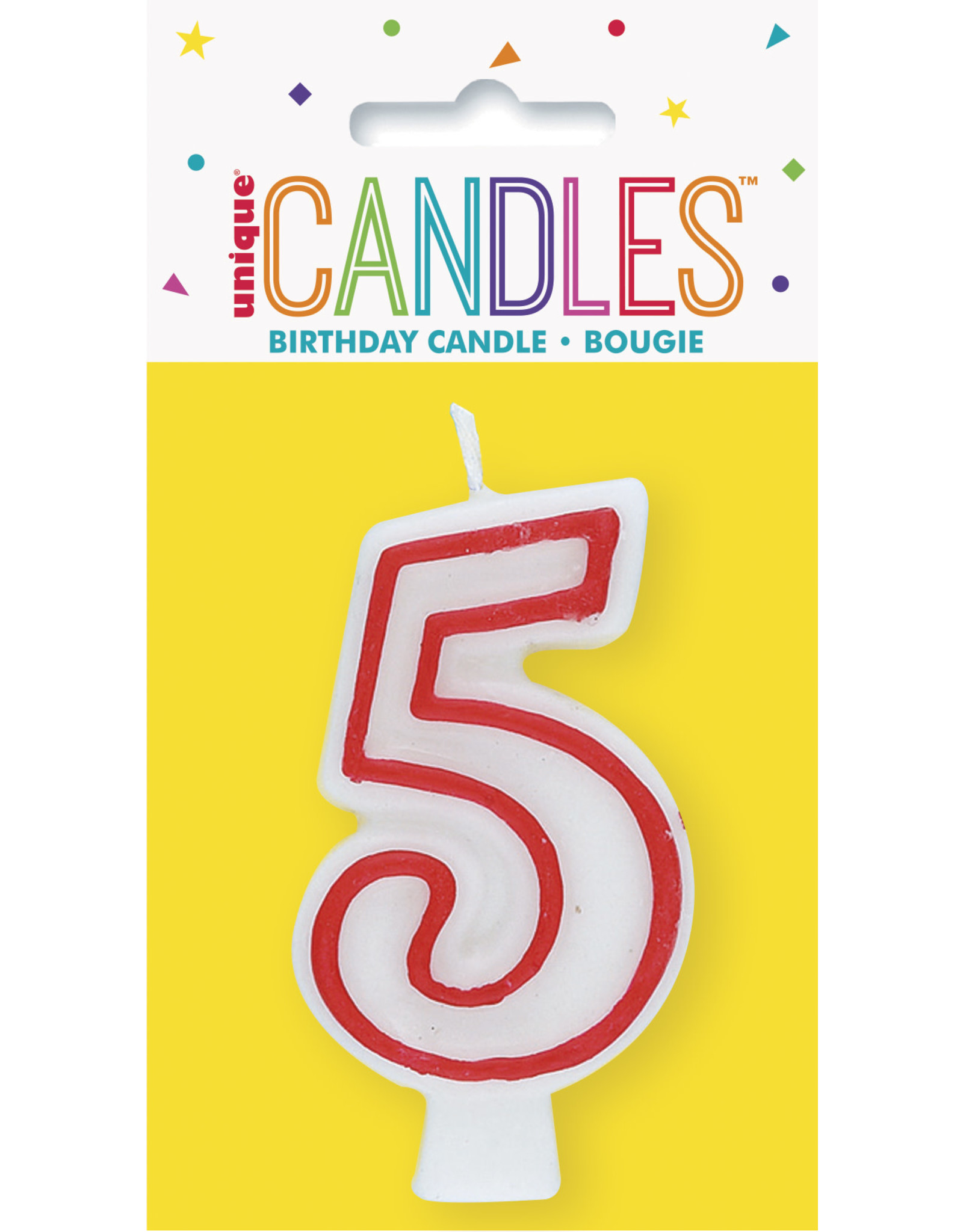 Birthday Number Candle 5 Party Adventure