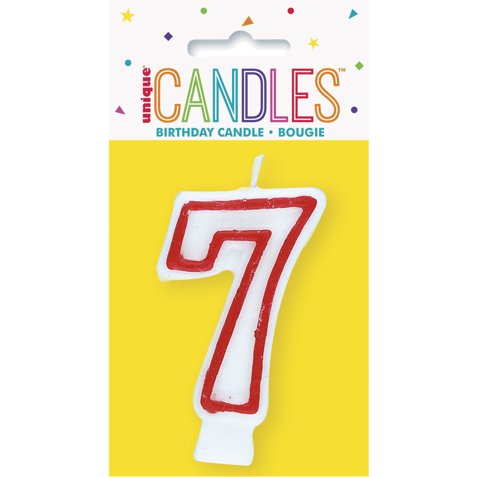 unique Birthday Number Candle #7