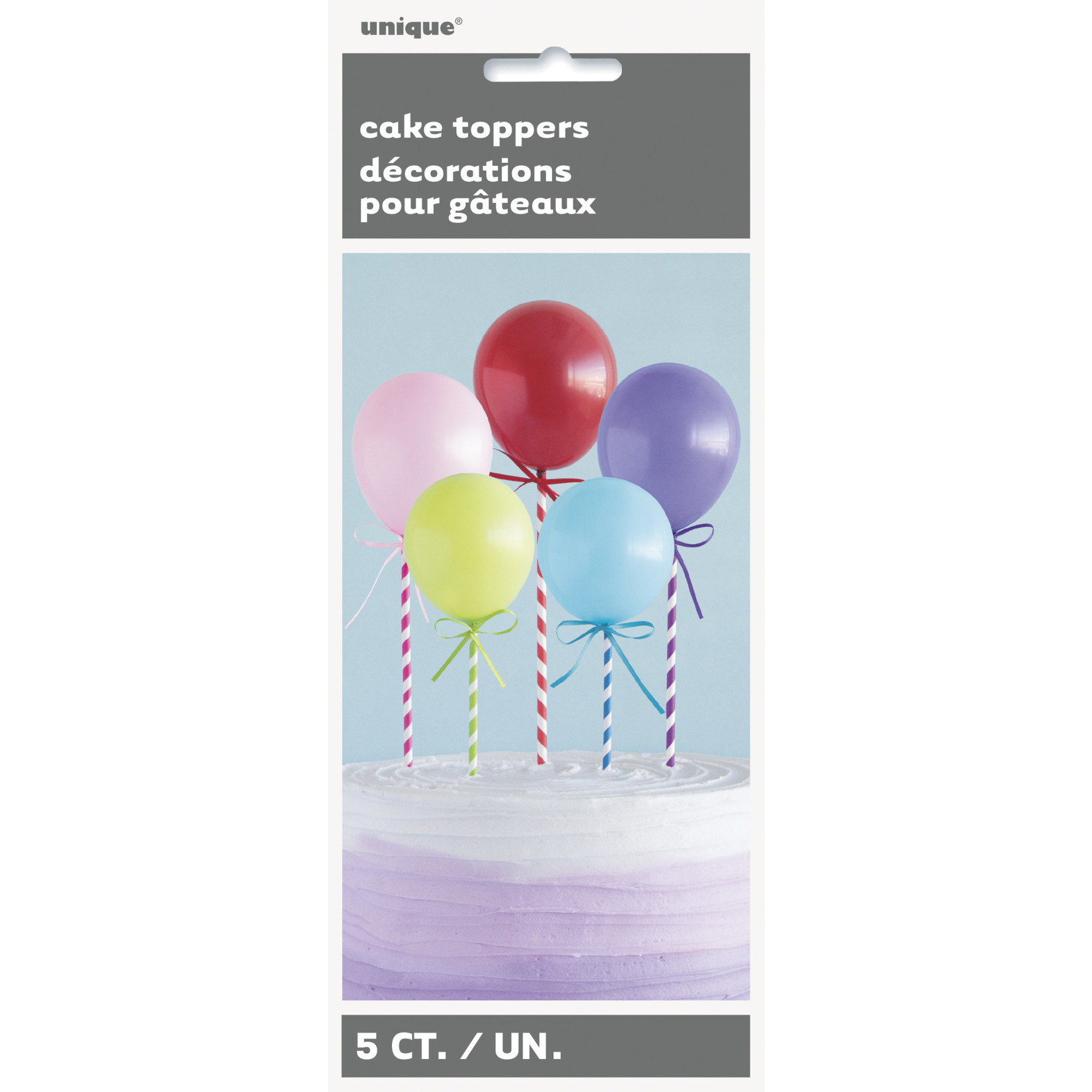 unique Balloon Cake Toppers - 5ct.