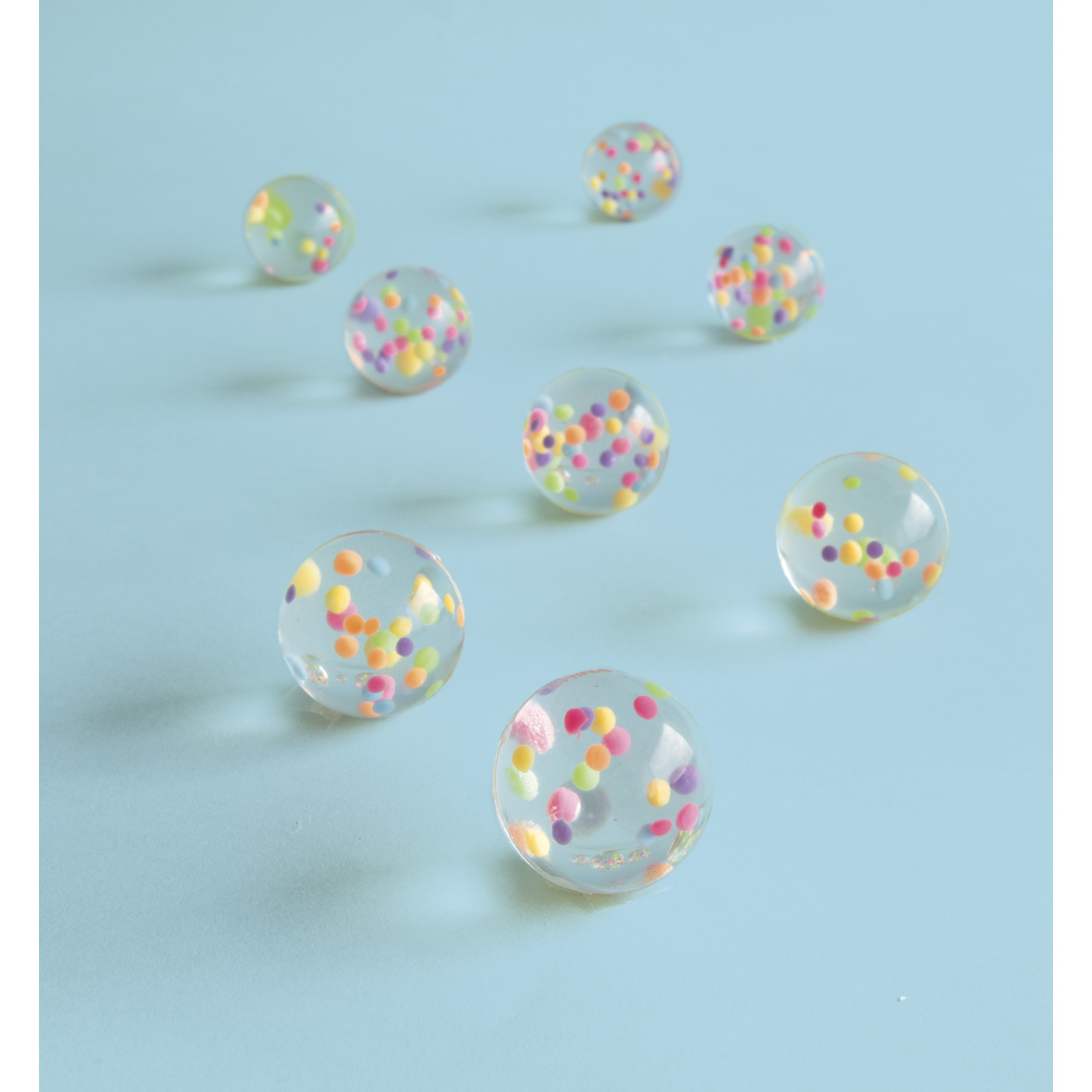 unique Confetti Filled Bounce Balls - 8ct.