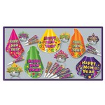 Beistle New Years Color Splash 10 Person Party Kit