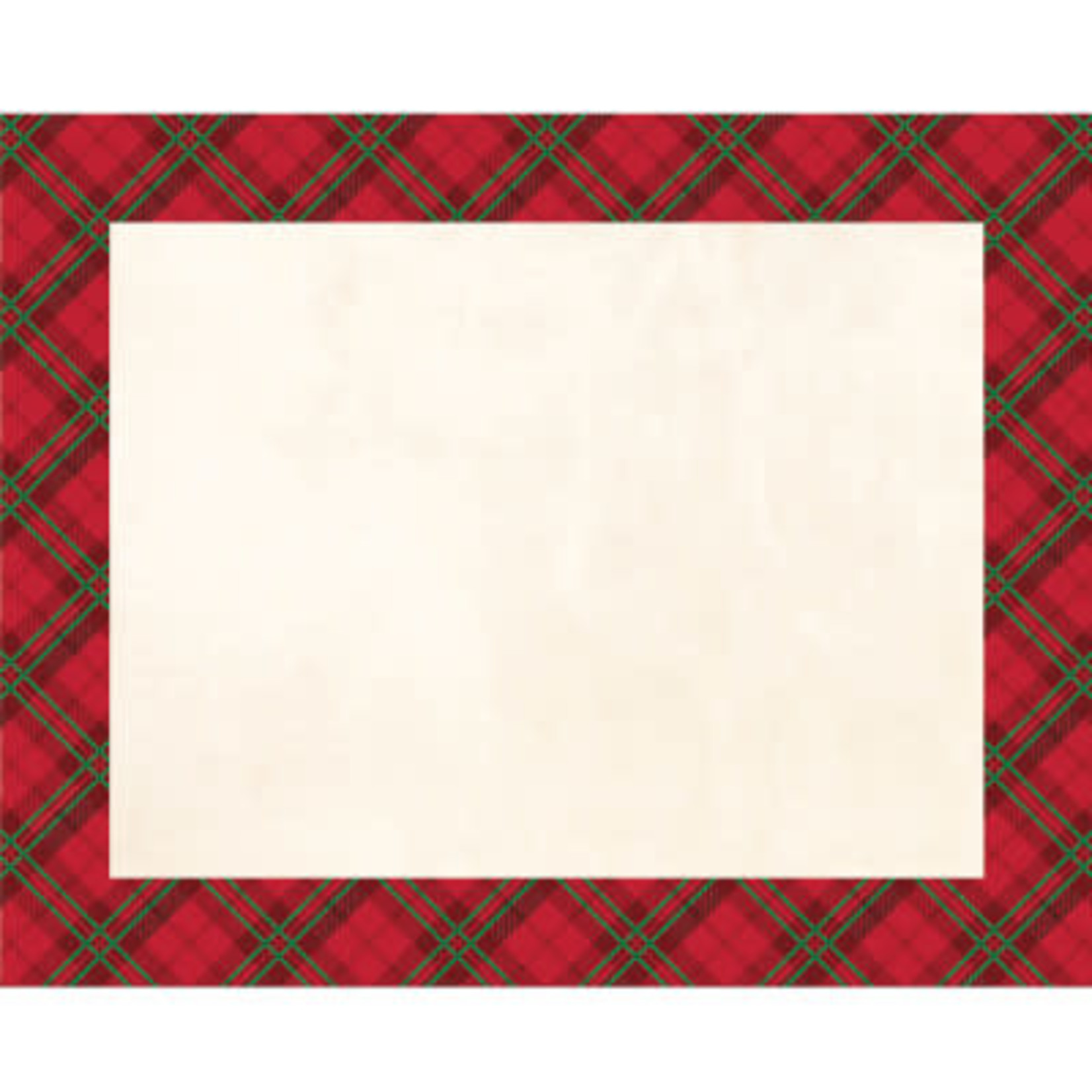 Creative Converting Holiday Plaid Placemats