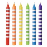 Amscan STRIPED RAINBOW CANDLES - 12ct.